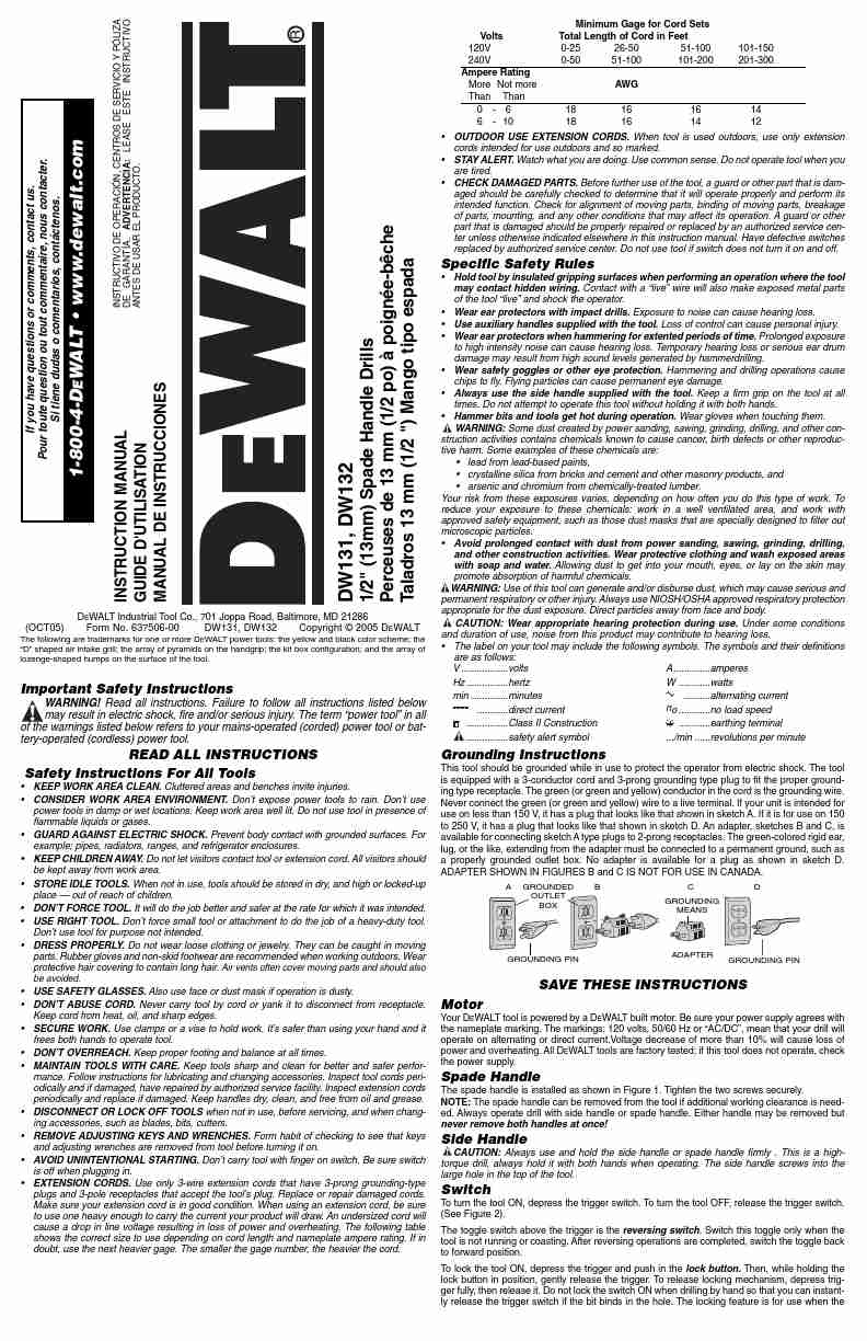 DeWalt Drill DW131-page_pdf